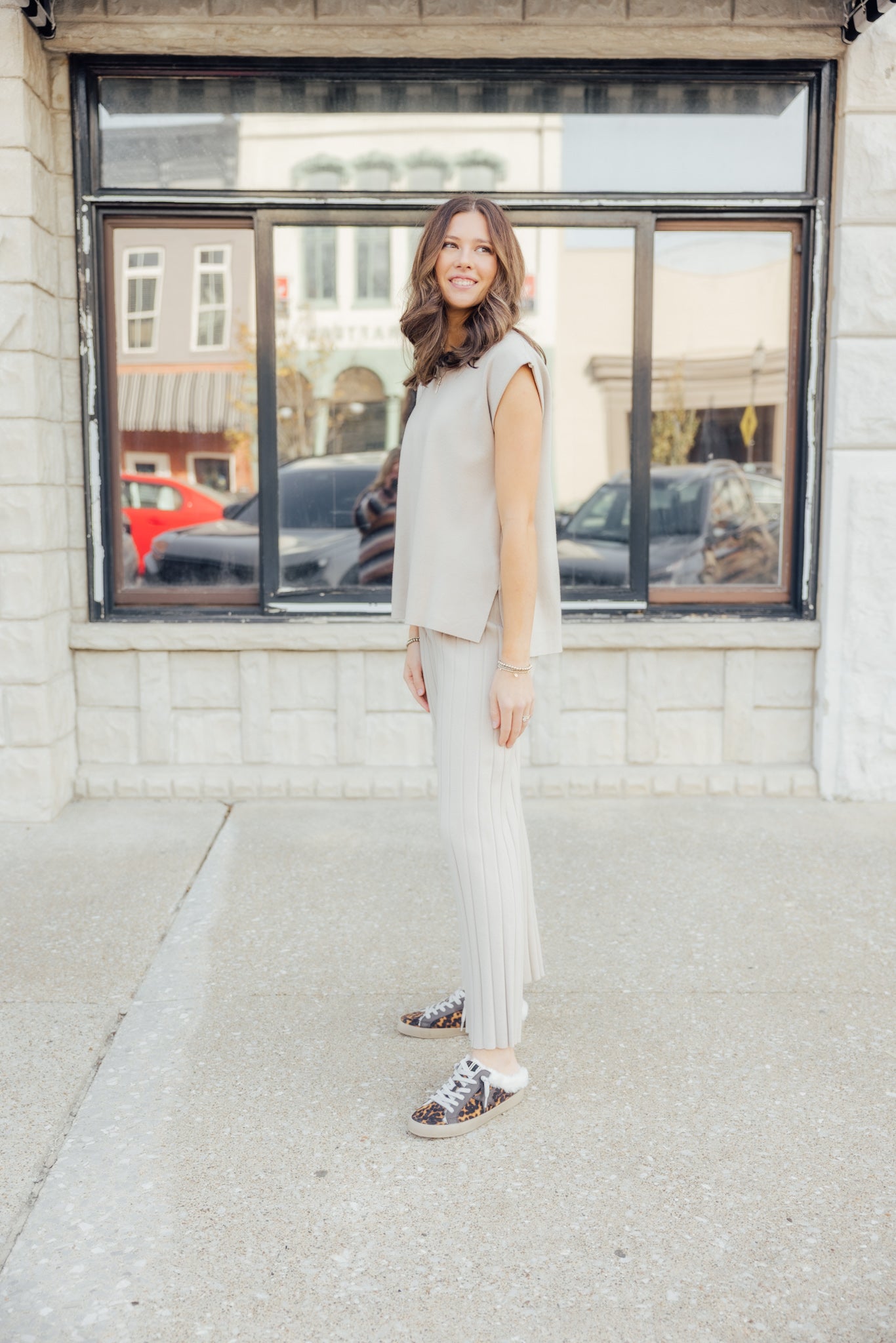Champagne Sweater Pant Set